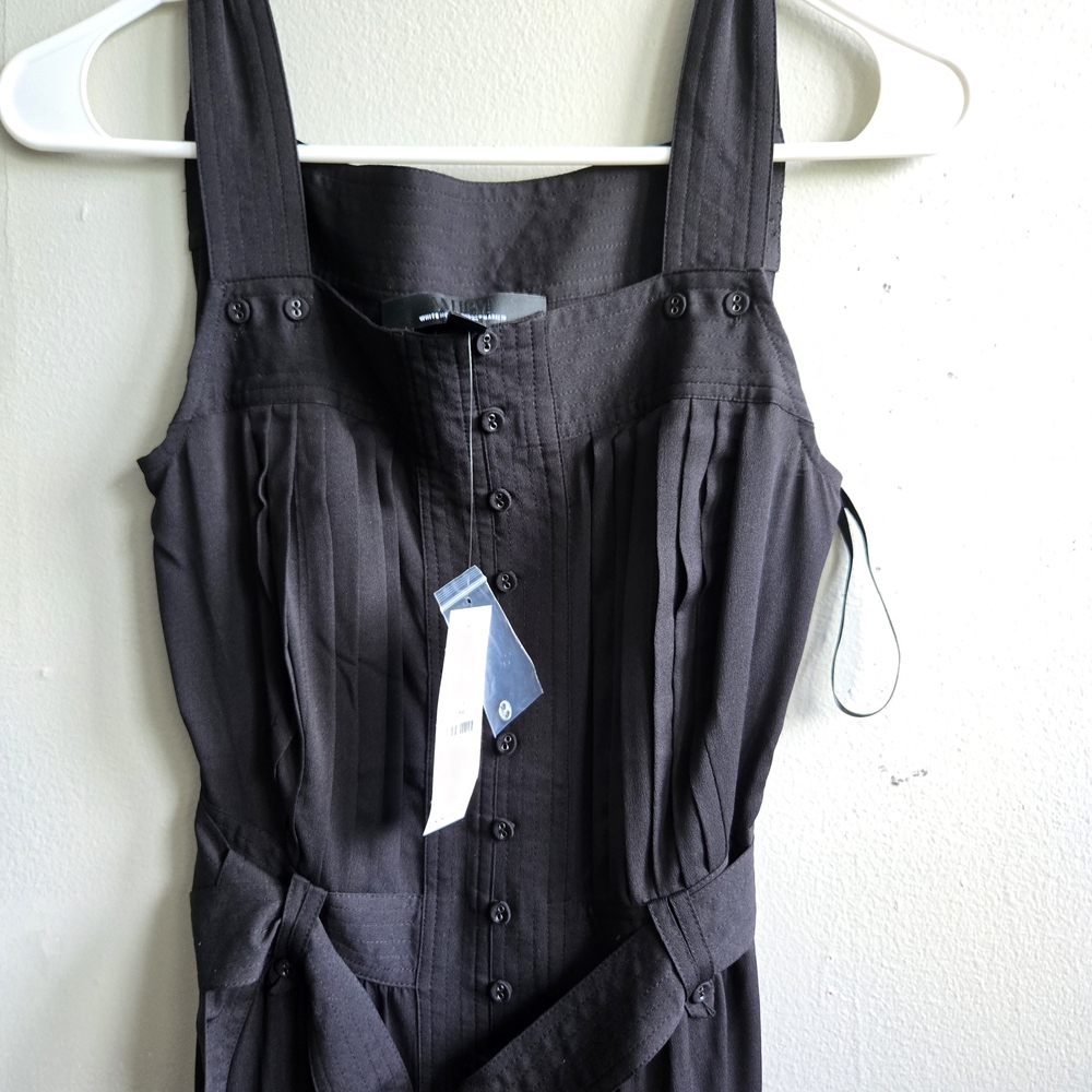 White House Black Market Black Midi Dress